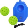 Pickleball Trainer with Ball and String, Pickleball Training Aid, Single Player Pickleball Trainer for Beginners, Kids, Adult, Green