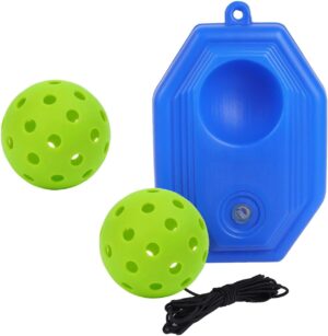 Pickleball Trainer with Ball and String, Pickleball Training Aid, Single Player Pickleball Trainer for Beginners, Kids, Adult, Green