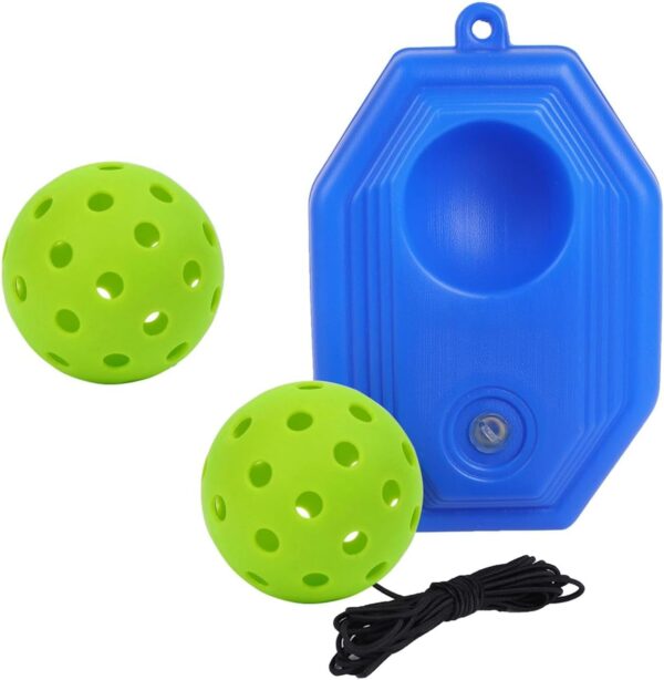 Pickleball Trainer with Ball and String, Pickleball Training Aid, Single Player Pickleball Trainer for Beginners, Kids, Adult, Green