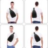Pickleball Bag Pickleball Paddle Bag Small Pickleball Bag for Women Men, Adjustable Pickleball Sling Bag with Fence Hook Water Bottle Holder for Pickleball Paddle Racket