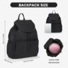 Gym Backpack Laptop Daypack Sports Bag Small Waterproof Drawstring Bag for Yoga Travel Daily Sports Workout Pickleball