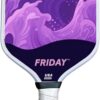 Friday Pickleball Paddle, USA Pickleball Approved, Durable Carbon Fiber, Thermoformed Unibody Design, Honeycomb Core, Gritty Surface for Spin
