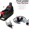 Tennis Ball Machine, Adjustable&Portable Pickleball Launcher with Auto Swing, Launch Training Machine, No Battery Power Required, for Batting and Fielding Practice