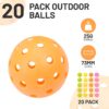 Pickleball Ball Holder Set - Large Capacity Pickleball Hopper with 20 Balls, Must-Have Pickleball Accessories for Pickleball Training, Pickleball Caddy for Pickleball Practice Equipment
