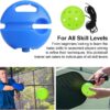 Match Buddy Pickleball Trainer with 1 String and 3pcs Elastic Pickleballs, Portable Player Equipment for Solo Practice and Performance Improvement