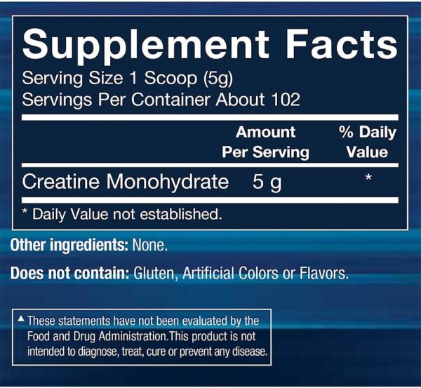 BodyTech 100% Pure Creatine Monohydrate Powder - Premium Micronized Creatine for Enhanced Muscle Strength and Performance - Supports Muscles, Recovery, and Increased Exercise (18oz/102 Servings)