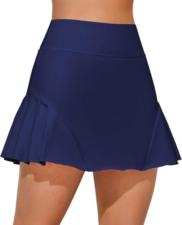 ATTRACO Tennis Skirts for Women with Pocket Golf Skirt Tummy Control Workout Athletic Skirts
