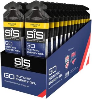 SCIENCE IN SPORT Isotonic Energy Gels, 22g Fast Acting Carbohydrates, Performance & Endurance Sport Nutrition for Athletes, Energy Gels for Running, Cycling, Triathlon, Pineapple - 2 oz - 30 Pack