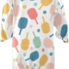 Dussdil Pink Orange Pickleball Balls Baby One-Piece Footies Newborn Rompers Pajamas Footed Pjs for Sleep Play Boys Girls