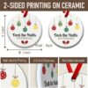 Pickleball Ornament for Christmas Tree Decor, Xmas Hanging Ornaments, Deck The Halls Gifts for Pickleball Lover and Sport Lovers