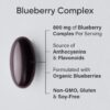 Sports Research Blueberry Capsules - Made from Organic Blueberries with Organic Extra Virgin Olive Oil - Non-GMO & Gluten Free - 60 Liquid Softgels