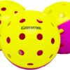 GAMMA Two-Tone Outdoor Training Pickleballs, Red/Orange, Yellow/Red, Green/Purple, Practice, High Visibility, Consistent Bounce, Durable, Spin, Tournament Training, 3 Pack, 6 Pack,12 Pack
