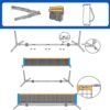 Eastgoing 10 ft Mini Portable Soccer Tennis Net | Pickleball Net System with Carrying Bag for Driveway Backyard. Easy Assemble Beach Tennis Net | Tennis Practice for Indoor and Outdoor