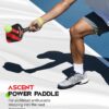 Warping Point Ascent Pickleball Paddles| Carbon Fiber Pickleball Racket with Aero Throat | Textured Grit Surface | Hexa Polymer Core | Designed for Swing Speed and Maneuverability
