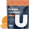 UCAN Hydrate + Aminos, Orange 20 Serving Bag, Keto, Sugar-Free Electrolyte + Muscle Recovery, Essential Electrolytes + EAAs & BCAAs, Non-GMO, Vegan, for Runners, Gym-Goers, Performance Athletes