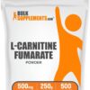 BulkSupplements.com L-Carnitine Fumarate Powder - Carnitine Supplement, Sports Nutrition, L-Carnitine 500mg - Gluten Free, 500mg per Serving, Gluten Free, 250g (8.8 oz) (Pack of 1)