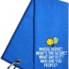 Whose Serve Whats The Score Embroidered Towel, Funny Towel for Bag with Clip, Player Gift, Birthday Retirement Gift for Grandpa Pickleball Lover
