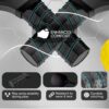 Pickleball Paddles Set of 2, Carbon Fiber Set, Lightweight Graphite Pickle Ball Rackets 2-Pack with 6 Balls & Grip tape, 1 Carrying Bag, Pickleball Paddle Kit for All Players