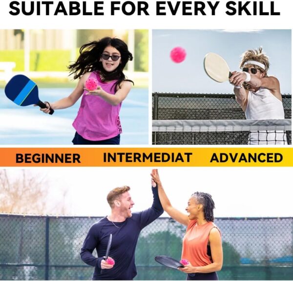 Fizzazzle Pickleball Balls Outdoor 40 Holes - Durable High Bounce USAPA Approved - True Flight Tournament Pickleballs - 4/6/12 Pack - Accessories for Training & Competitive Play
