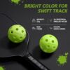 Indoor Pickleball Balls 6 Pack | 12 Pack, 26 Holes Pickleballs, High Bounce & True Flight, Well Balanced Pickle Balls for All Style Pickleball Paddles & All Skill Levels (Neon Green, Orange)