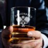 Designated Dinker - Funny Pickleball Birthday Present Idea for Women Men - Hilarious Gifts for Sports Dink Player Dad Mom Uncle Aunt Boyfriend Girlfriend Coach - 11oz Bourbon Scotch Whiskey Glass
