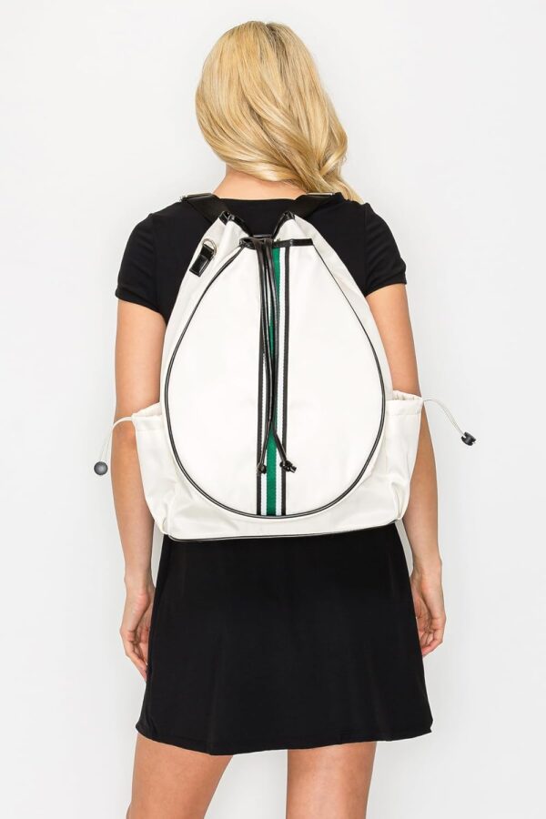 Tennis Bag for Women Racket Tote, Stylish Backpack - Unisex Racquet Sports Pickleball Bag Convertible Shoulder, Crossbody Strap Large Compartment