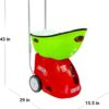 Pickleball Machine – Full-Featured – Adjustable Topspin, Backspin, & Lobs, Random Oscillation, Ball Speed (20-60MPH), Lightweight & Portable, Holds 125 Balls, with Multi-Function Remote