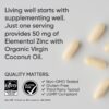 Sports Research Zinc Picolinate 50mg with Organic Coconut Oil | Highly Absorbable Zinc Supplement for Healthy Immune Function - Non-GMO Verified, Gluten & Soy Free (60 Liquid Softgels)