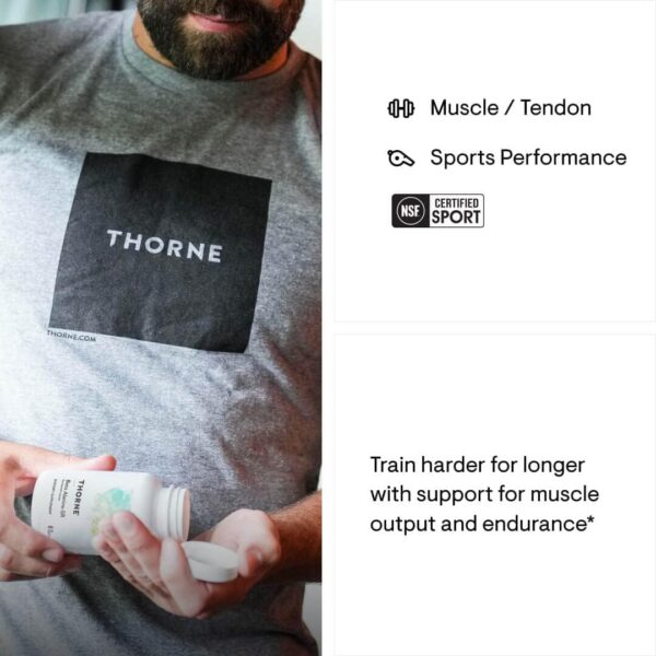 THORNE Beta Alanine Sustained Release - Amino Acid for Muscle Output and Endurance* - NSF Certified for Sport - 120 Tablets - 60 Servings