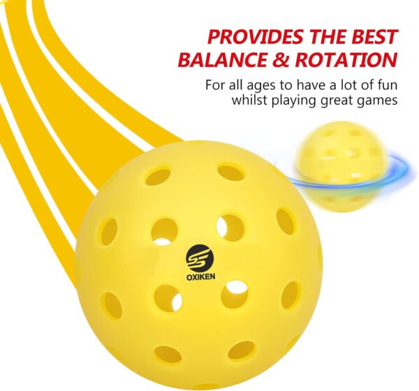 Outdoor Pickleball Balls, 2025 USAPA Approved Tournament and Competition Ball, 40 Hole Pickleball, 100 Pack High Elasticity & Durable Yellow Pickle Balls, Ideal for All Skill Levels