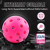 Fizzazzle Pickleball Balls Outdoor 40 Holes - Durable High Bounce USAPA Approved - True Flight Tournament Pickleballs - 4/6/12 Pack - Accessories for Training & Competitive Play
