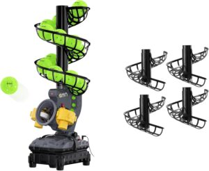 A11N Pickleball Launcher Machine with Extra 4-Pack Ball Holders Bundle