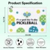 It's A Good Dady to Play Pickleball Printed Microfiber Pickleball Towel with Clip, Pickleball Gifts for Pickleball Fan Dad Mom, Mother's Day Birthday Gifts, Golf Accessories for Men Women