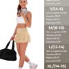 MIHOLL Pleated Tennis Skirt for Women with Pockets Shorts Mini High Waisted Athletic Golf Skorts Skirts for Running Casual