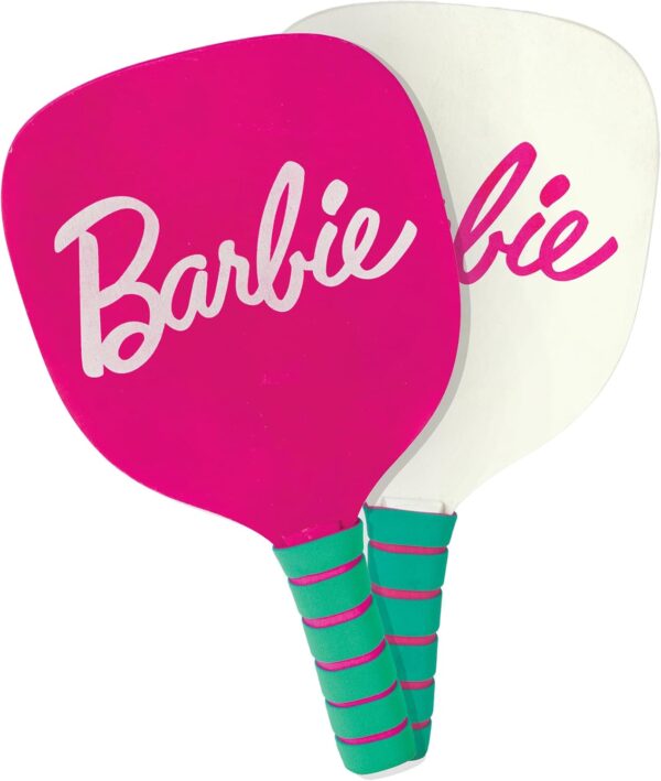 Barbie Kids Pickleball Set – Includes 2 Paddles, 1 Ball & Net – Portable Outdoor/Indoor Pickleball Game for Girls – Backyard, Driveway, Beach, Park, or Home Play