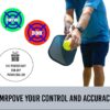 Pickleball Rebounder Training: Adhesive Targets for Pickleball Training-Transform Any Wall Into A Pickleball Court-Improve Your Pickleball Game-Set of 3 Removable Vinyl Targets
