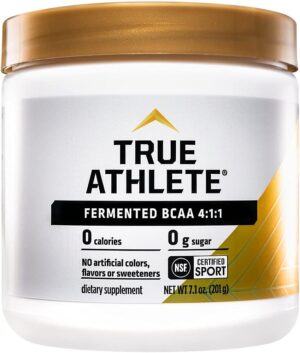 True Athlete BCAA 4:1:1-4gm L-Leucine, 1gm L-Isoleucine & 1gm L-Valine per Serving (6.35 Ounces Powder)
