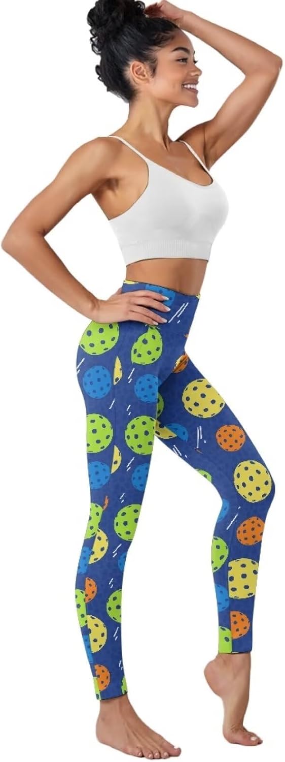 Women’s Yoga Leggings Stretch High Waisted Long Pants Tummy Control Workout Leggings with Pockets for Women