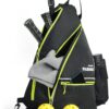 Mangrove Pickleball Bag, Men's & Women's Pickleball Backpack, Adjustable Sling Bag w/Fence Hook/Large Capacity/Safety Pocket
