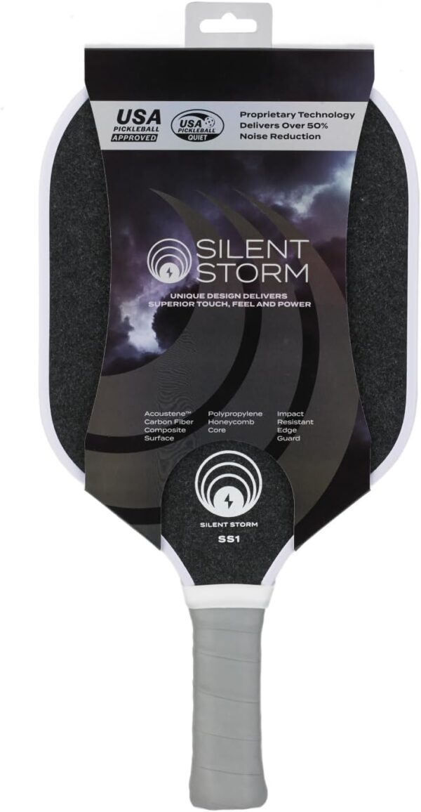 OWL Sport SILENT STORM Paddle | 100% USAPA Tournament & League Approved | Maximum Control Play 16 MM Core | Patented High Performance Surface | Over 50% Noise Reduction | Elite Play for All Players
