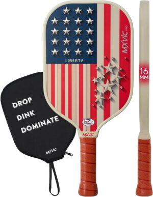 Pro Pickleball-Paddle 16mm, T700 Carbon Fiber Textured Surface (CFS), USAPA Approved Hybrid Control Paddle with Cover, 2025 High Grit & Spin Racket, Intermediate, Advanced