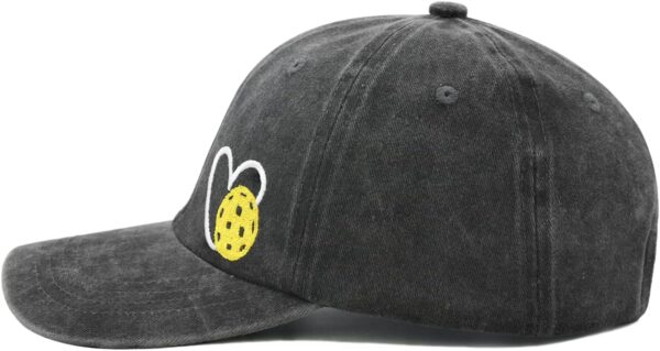 Pickleball Hat for Women Men, Adjustable Embroidered Heart Pickleball Baseball Cap