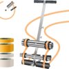 Court Line Tape Machine, with Drawing Circle Kit, Parking Lot Striping Machine for Driveway, Asphalt or Concrete, Basketball Courts, Pickleball Court, Road Warning