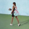 Light Weight Crossbody Backpack, Large Capacity Sling Bag for Pickleball, Tennis, Racketball, and Travel for Women