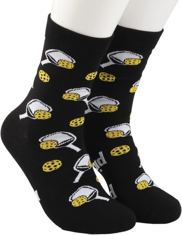 MBMSO 2 Pairs I'd Rather Be Playing Pickleball Socks - Novelty Gifts for Pickleball Lovers and Players