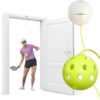 Pickleball Trainer Ball - Pickle Ball Training Practice Sessions with Suction Cup, Enhance Reaction Time & Hand-Eye Coordination Pickleball Practice Equipment for Solo Training (Green)