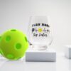 Pickleball Stemless Wine Glass, Fun Novelty, 'Play Hard, Sip Later', BPA Free, Dishwasher Safe, holiday gift, Mother's Day gift, Perfect for fun, parties, white elephant