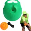 Pickleball Training Aids, Pickleball Rebounder with a Convenient Handle and Elastic Rope, Improve Speed, Coordination & Stamina, Pickleball Training Tool for Youth and Beginner