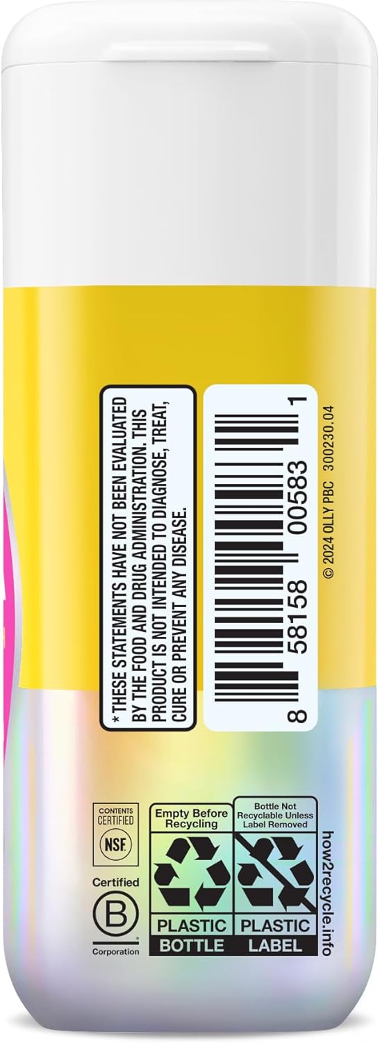 OLLY Happy Hoo-Ha Capsules, Probiotic for Women, Vaginal Health and pH Balance, 10 Billion CFU, Gluten Free - 25 Count