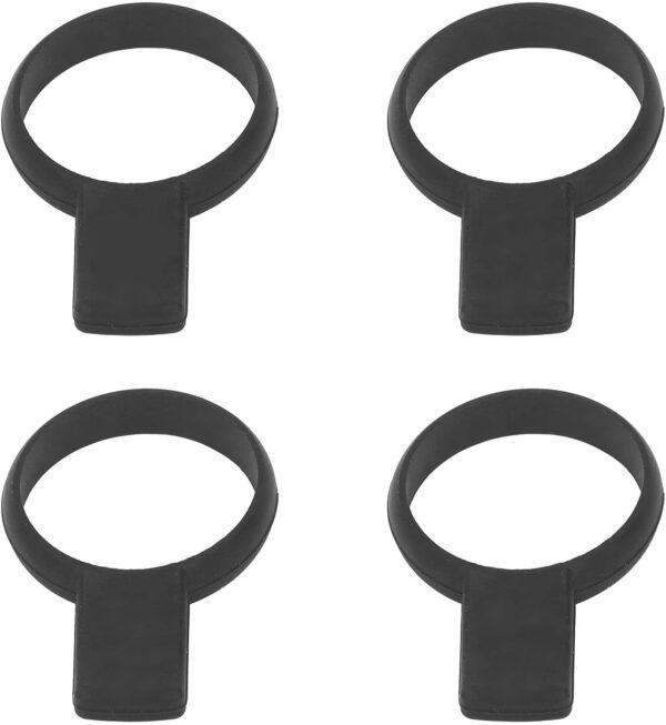 MAVIS LAVEN Racket Trainer Aid Tool, Tennis Racket Grip Trainer Light Weight Hand Comfort 4PCS for Tennis Training (Black)
